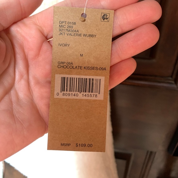 🆕Cremieux Valerie Faux Leather Trim Wubby Vest - Picture 7 of 8